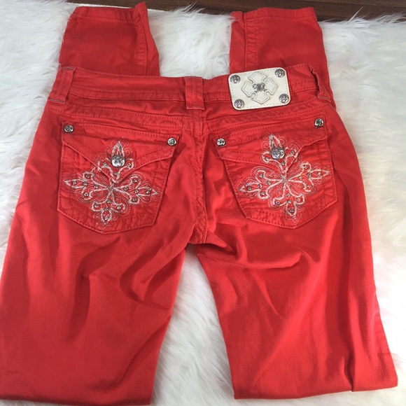 red miss me jeans